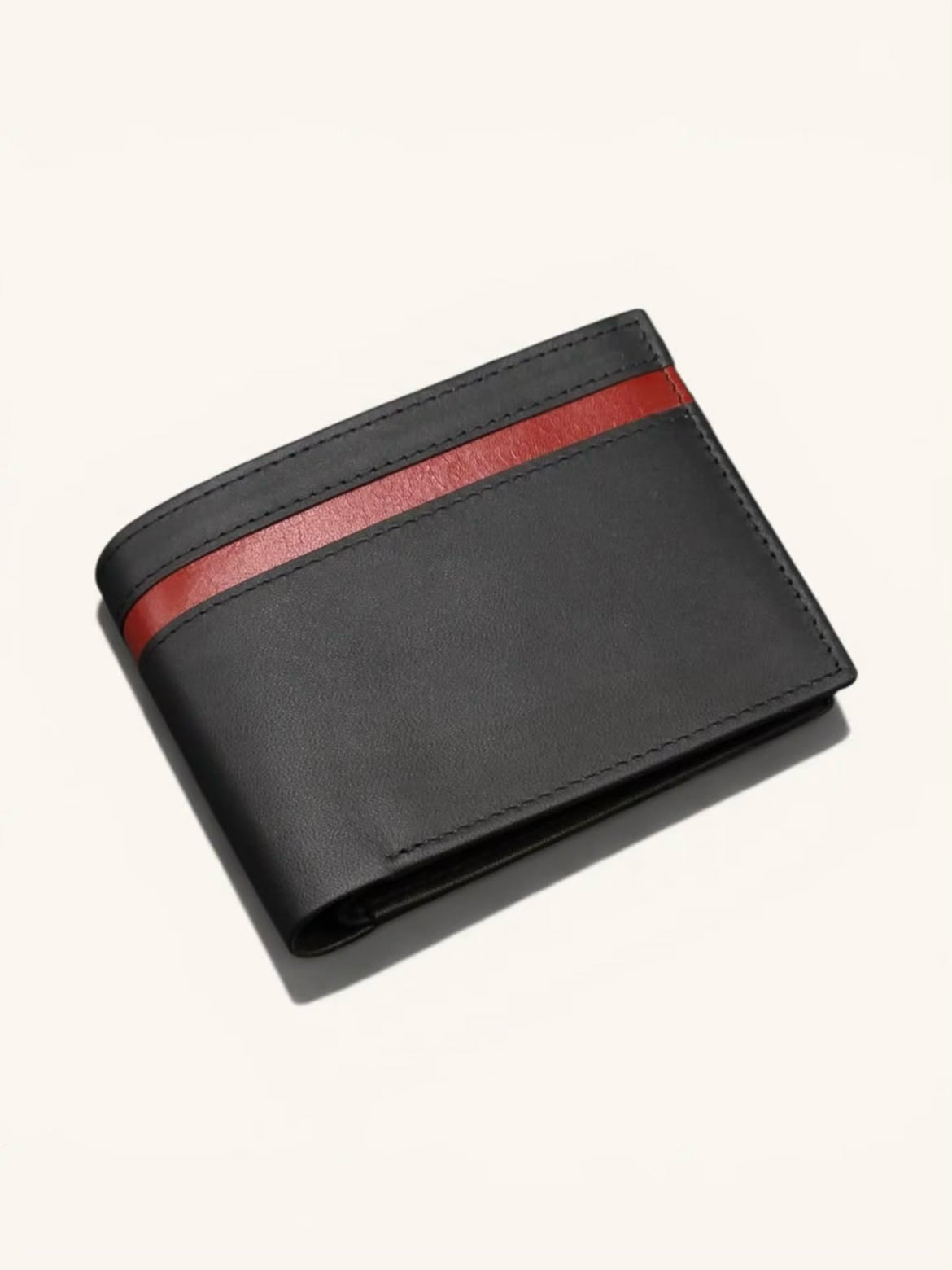 Strip Classic Wallet – Genuine Cow Leather